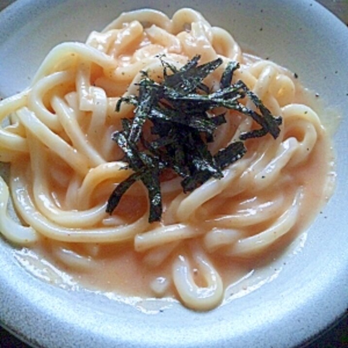 時短！ゆでうどん　で　なんちゃって　生パスタを再現